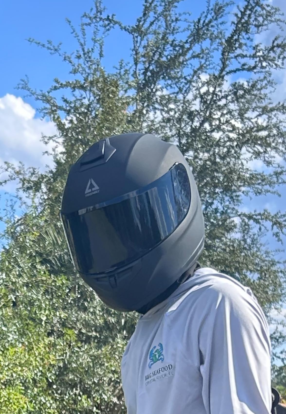 TRIANGLE Full Face Motorcycle Helmet DOT Approved Men Women, Street Bike customer photo 2
