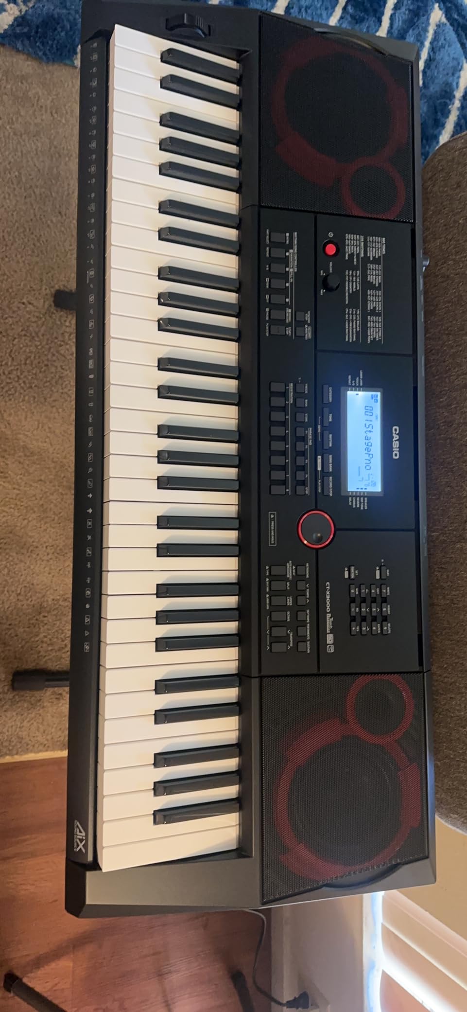 Casio CT-X3000 61-Key Portable Arranger Keyboard | 800 Tones | USB-MIDI | 235 rhythms, DSP effects, 17-track recorder, phrase pads customer photo 2