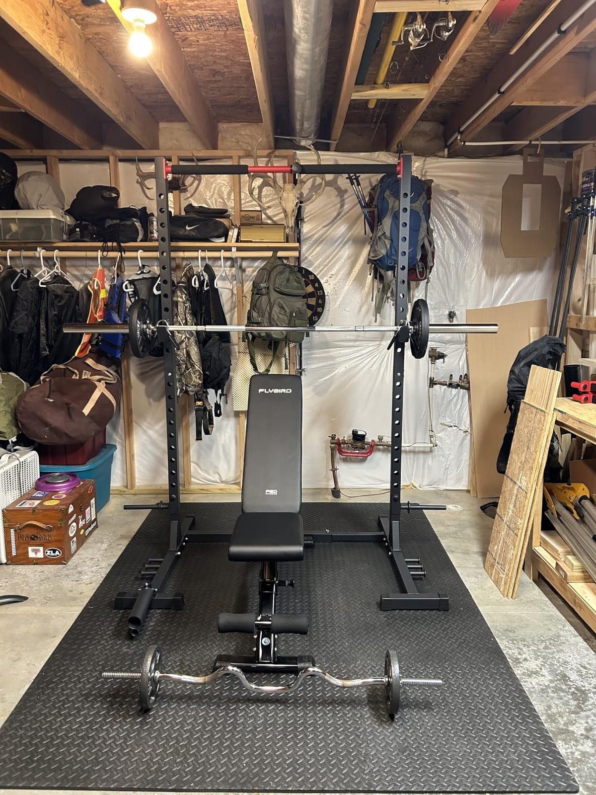 FLYBIRD WB5 Weight Bench, ASTM-Certified 800LBS Adjustable Weight Bench Workout Bench Foldable for Home Gym, 90° to -30° FID and 30in Extended Backrest for Bench Press Strength Training Exercise customer photo 2