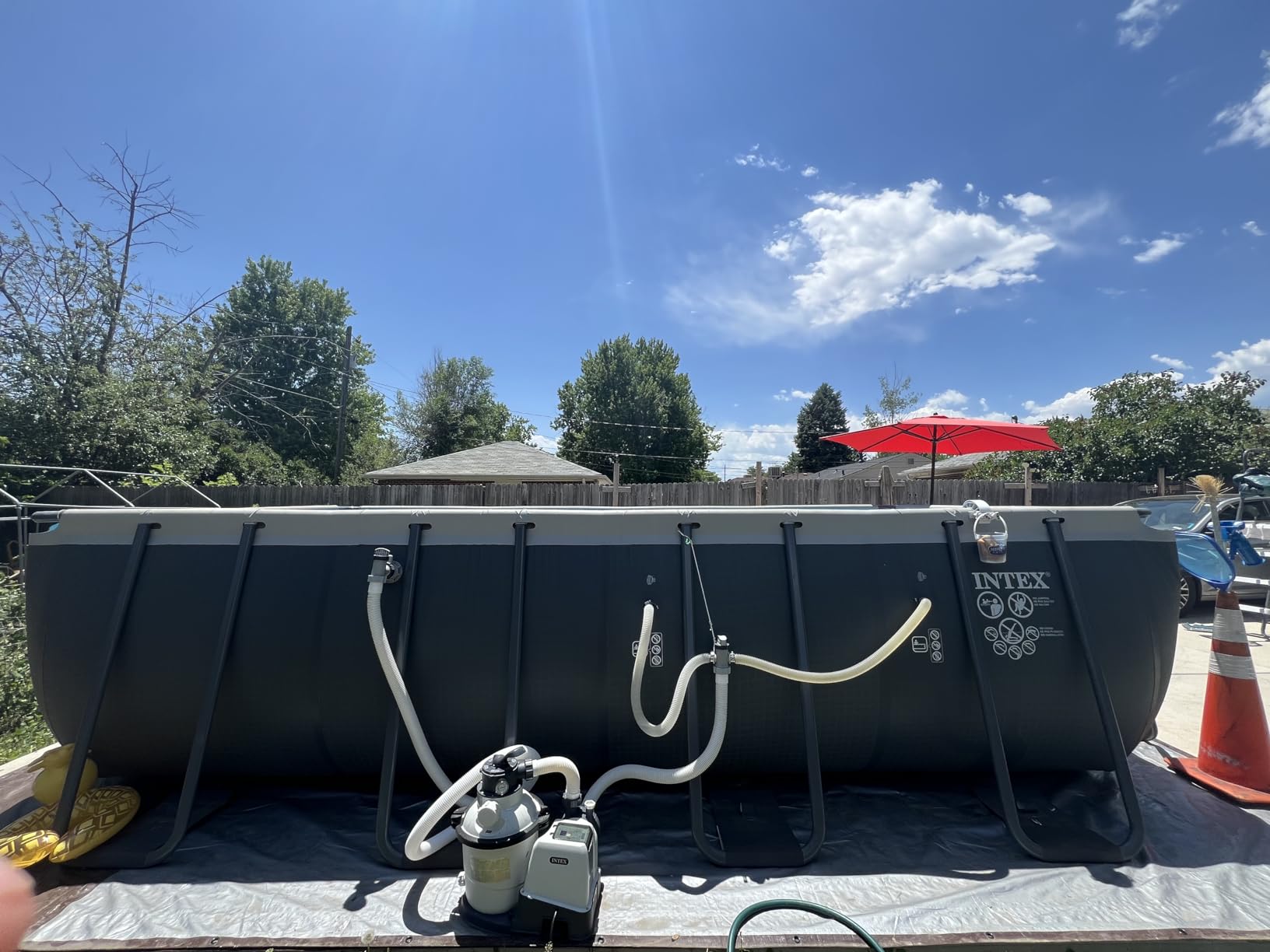 INTEX Ultra XTR 18ft x 9ft x 52in Above Ground Swimming Pool Set w/Pump customer photo 2