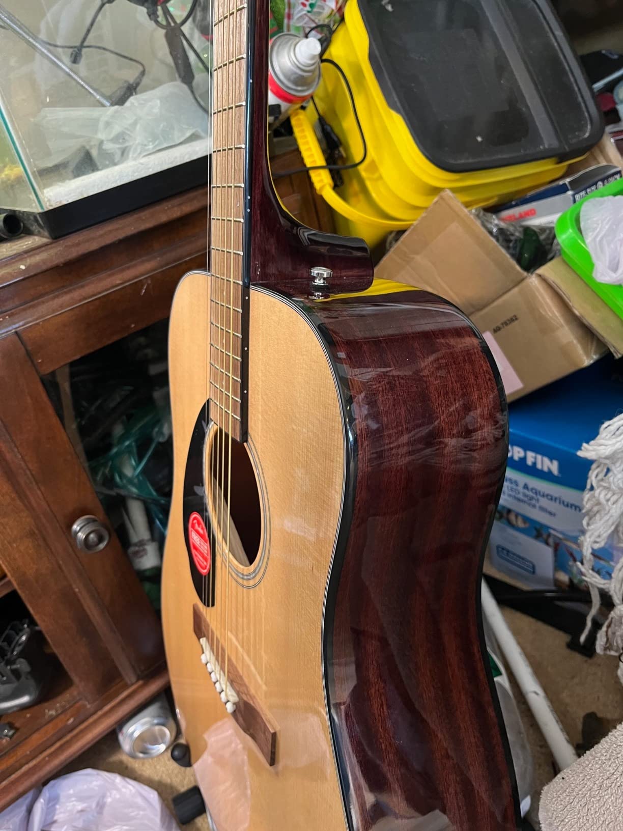 Fender Left-Handed Acoustic Guitar, CD-60S, Dreadnought Mahogany with 2-Year Warranty customer photo 1
