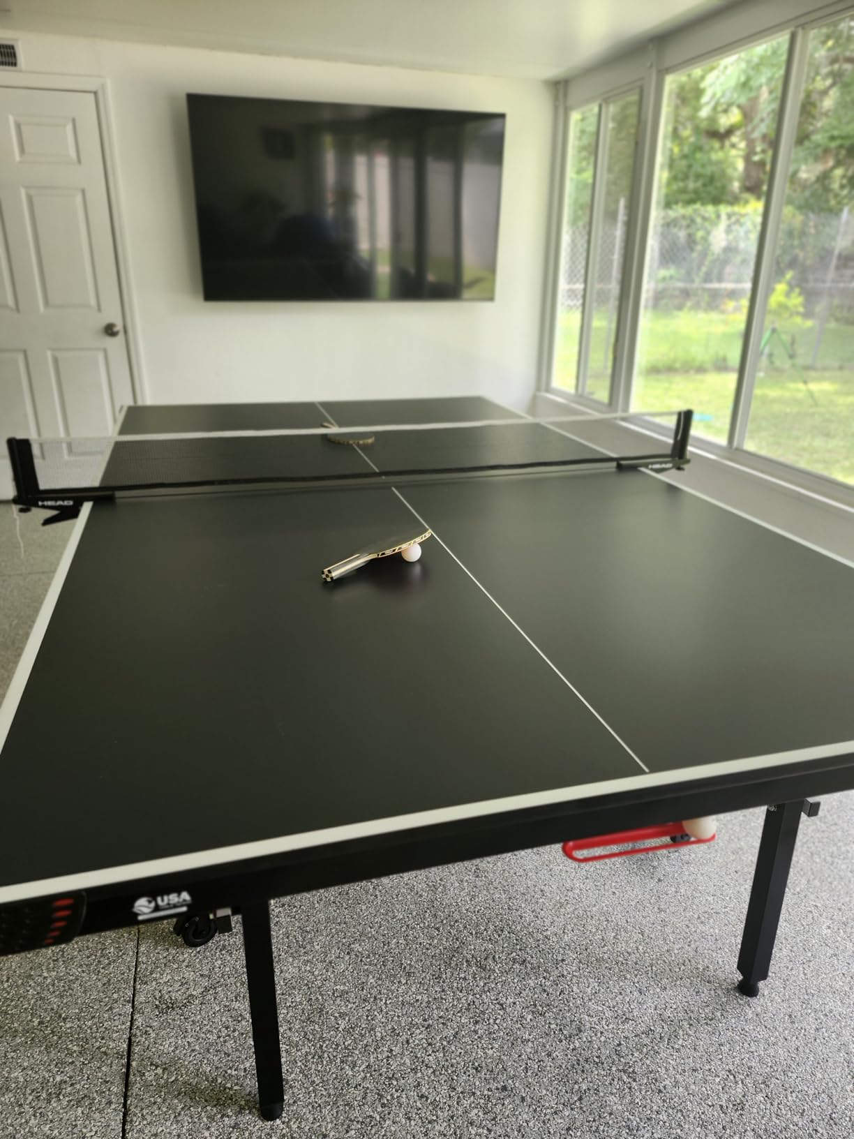 HEAD Summit USA Indoor Table Tennis Table, Competition Grade Net, 10 Minute Easy Set Up – Ping Pong Table with Playback Mode customer photo 2