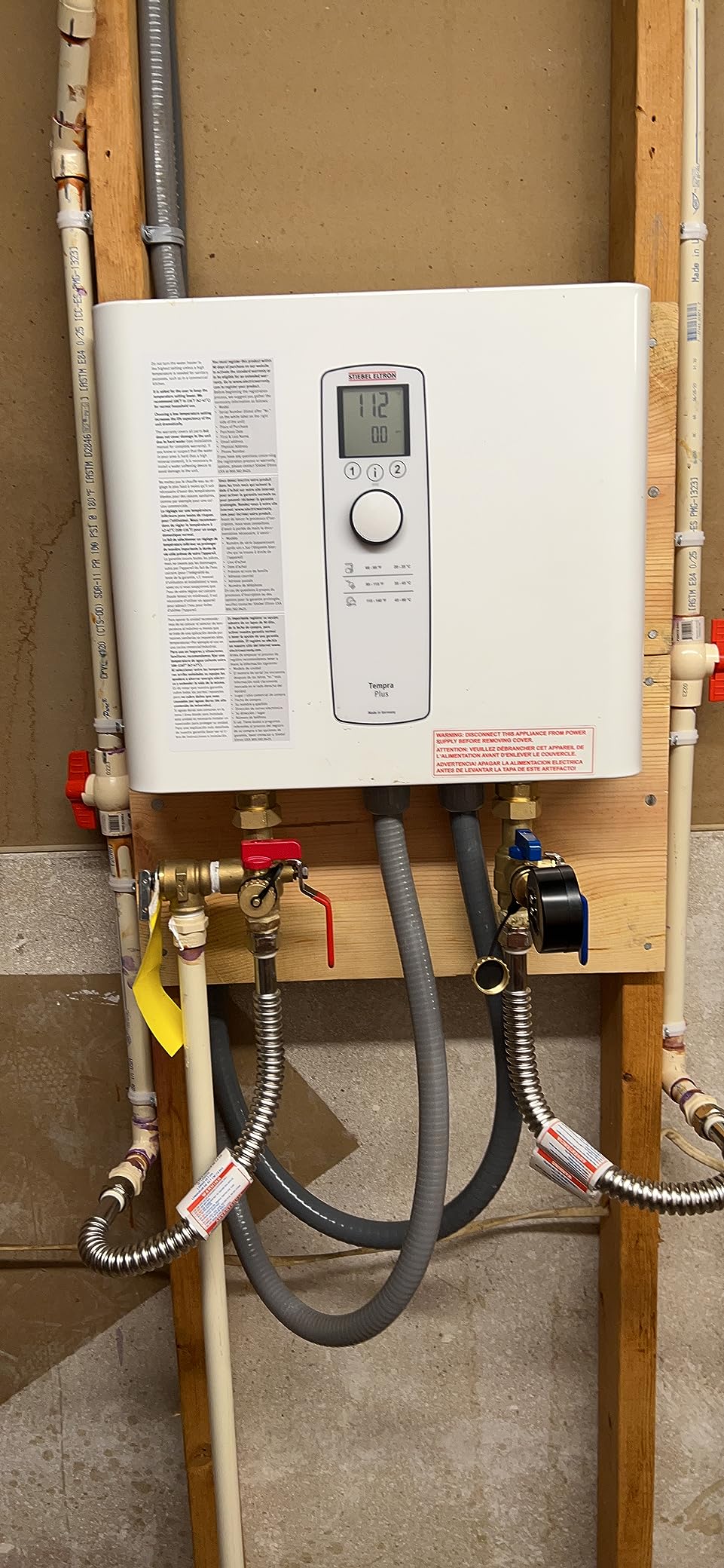Stiebel Eltron Tempra 29 Plus Electric Tankless Water Heater, 28.8kW, 240V | Made in Germany; 3x40A breakers/120A draw; Advanced Flow Control; Eco design; Energy+cost savings up to 34% in whole-home use customer photo 2