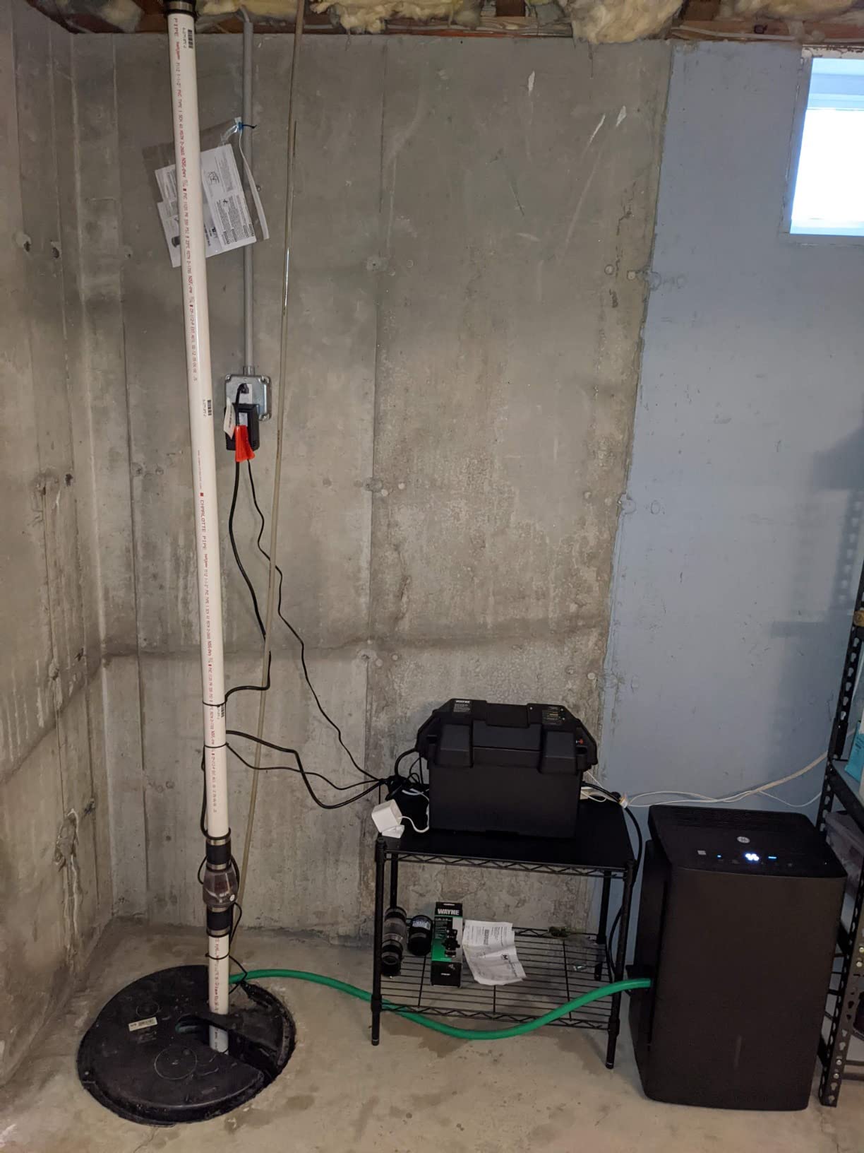 Wayne Preassembled Primary & Battery Backup Sump Pump Combo System | 1/2 HP, Integrated Vertical Float Switch, 12 Volt Battery Back Up Capability, 5,100 Gallons Per Hour customer photo 2