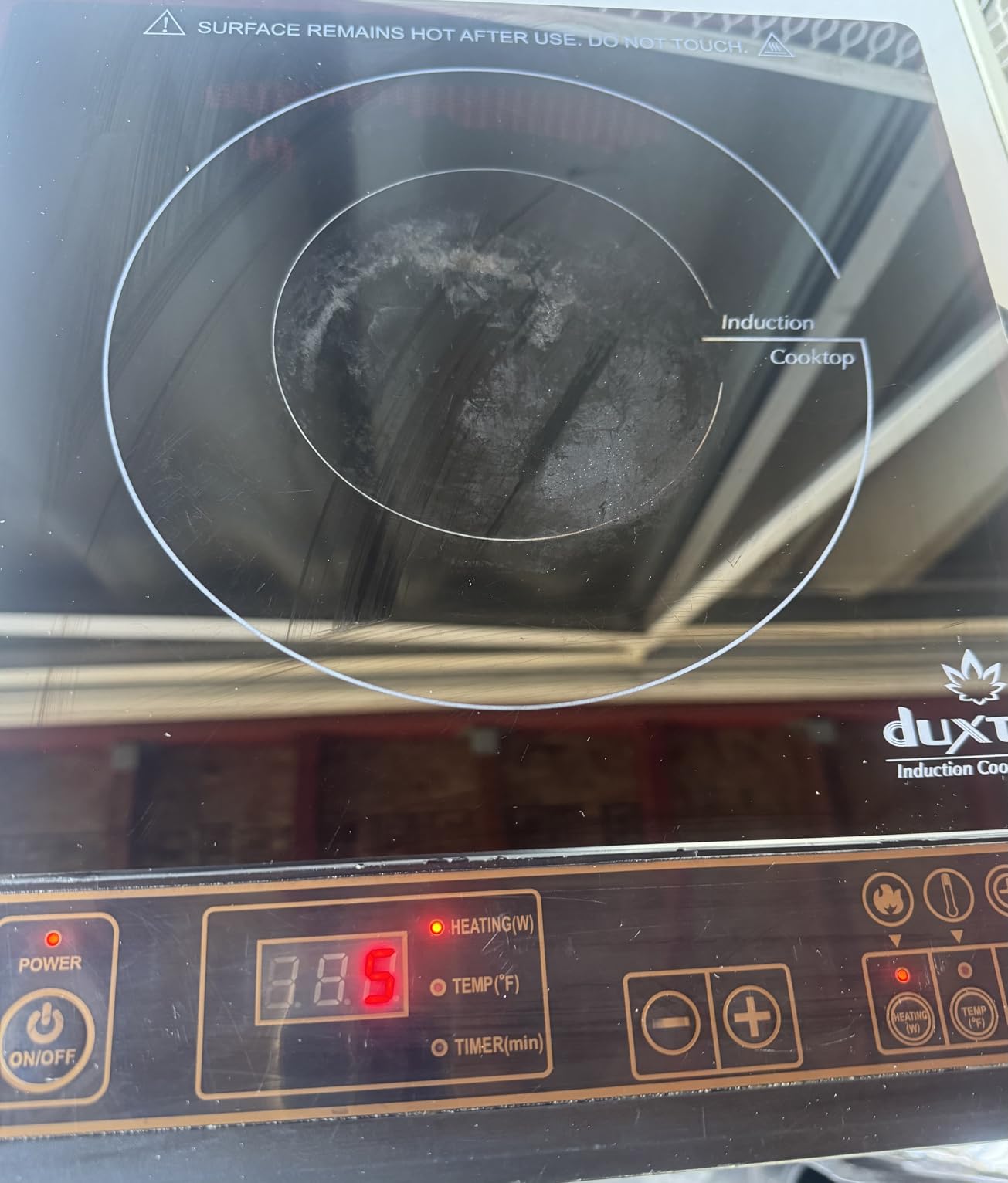Duxtop 1800W Portable Induction Cooktop Countertop Burner, Silver 8120MC | BT-180G3 customer photo 1