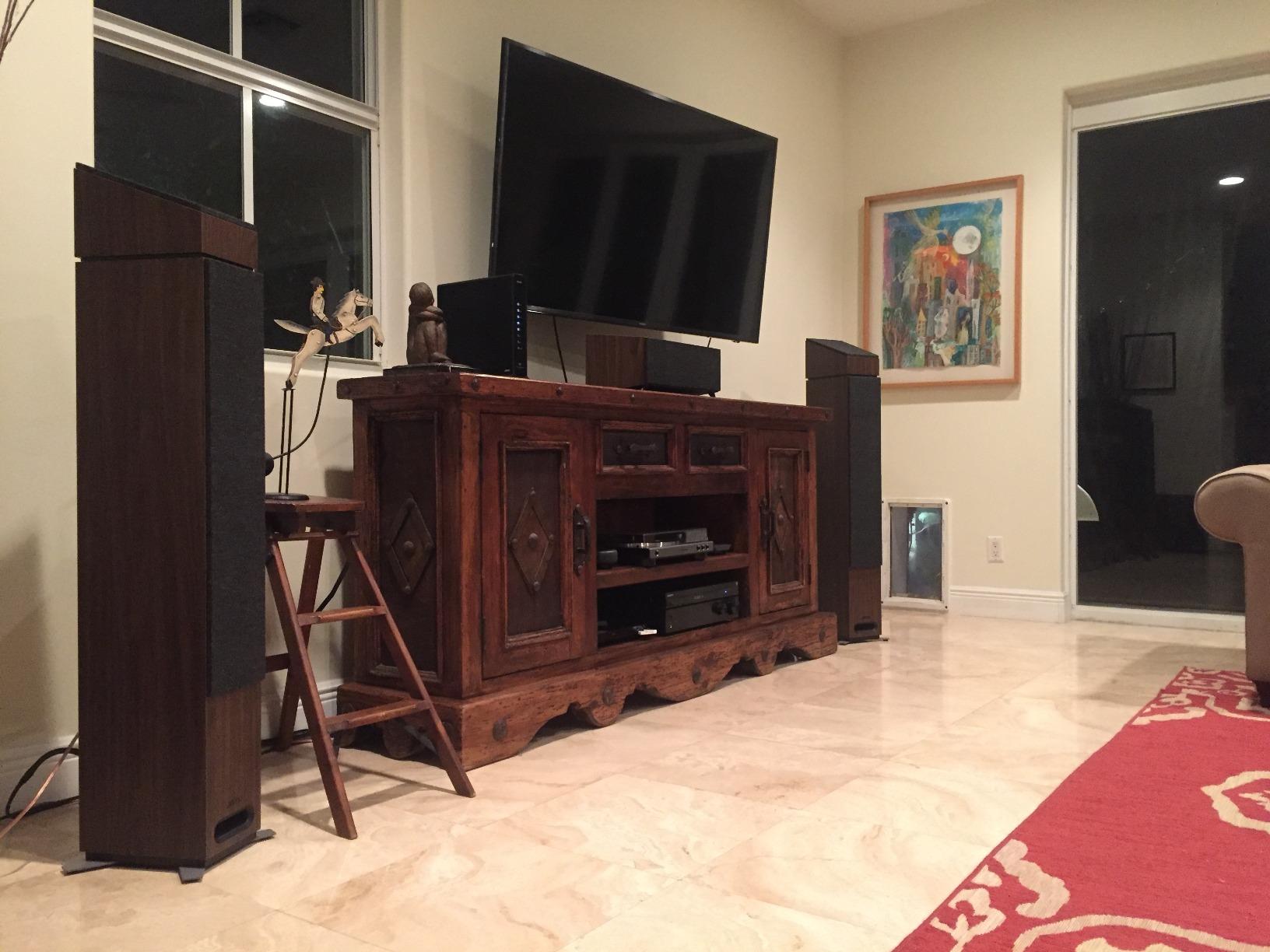 Jamo Studio Series S809 Floorstanding Speaker Pair (Walnut) | Dolby Atmos ready speakers with 240W power and front-firing ports for home theater, music and gaming customer photo 1