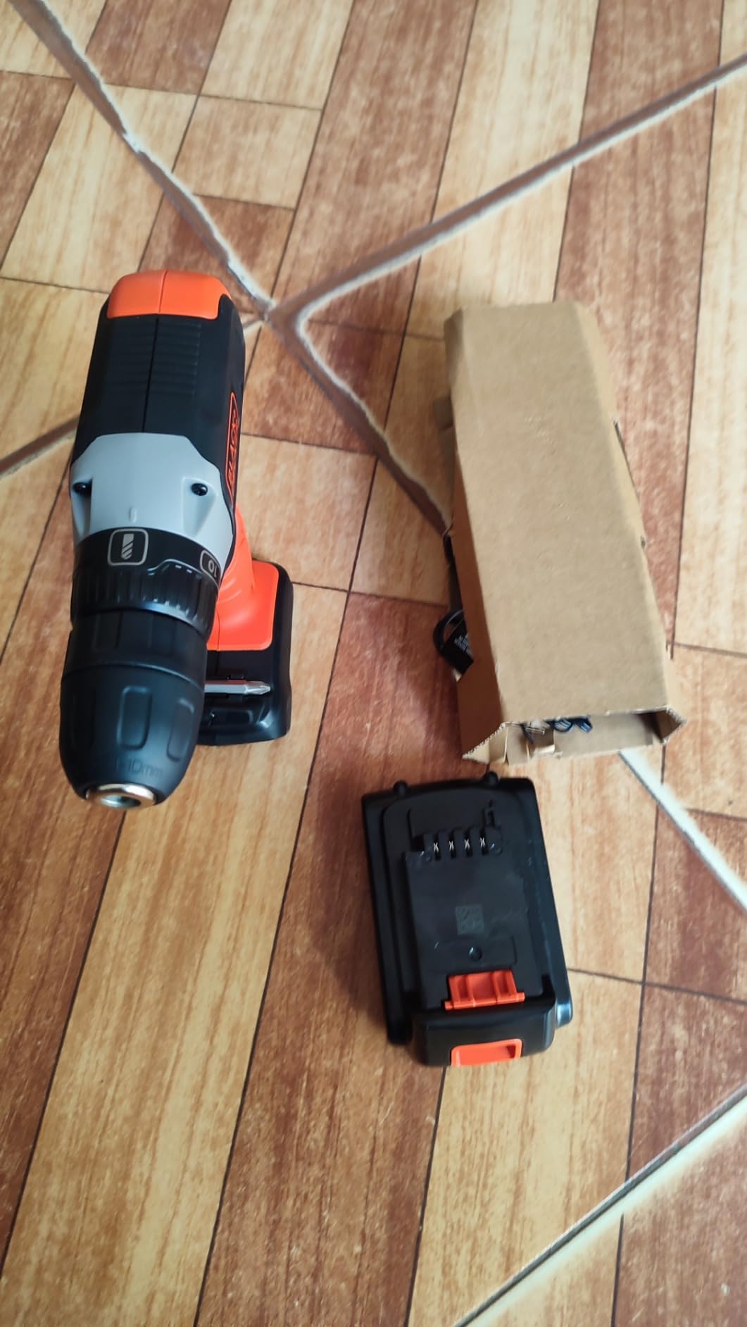 BLACK+DECKER 20V MAX Cordless Drill Kit with Battery, Charger, Includes Double Sided Drill Bit (BCD702C1) customer photo 1