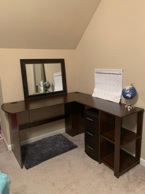 SHW 51 x 51 L-Shaped Home Office Wood Corner Desk with Storage, Walnut | Integrated Book Shelves customer photo 1