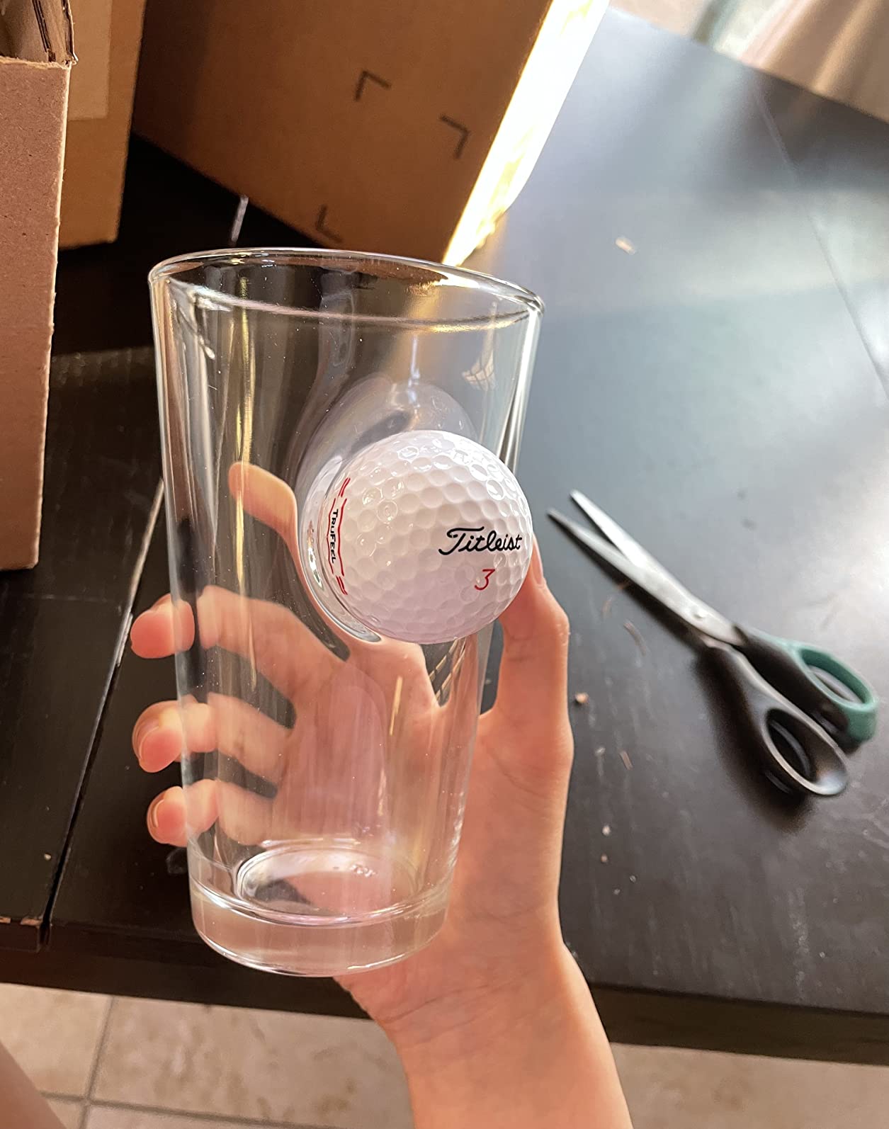 BenShot Golf Ball Pint Glass - 16oz | Made in the USA customer photo 2
