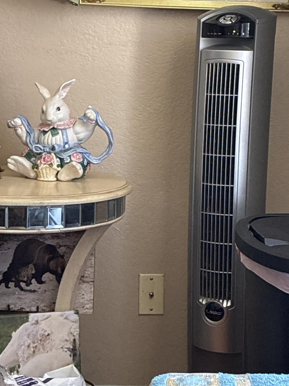 Lasko Oscillating Tower Fan with Remote - Quiet Standing Fan for Bedroom, Office, and Home - 3 Speeds - Powerful Cooling Air - T42954 - 42.5