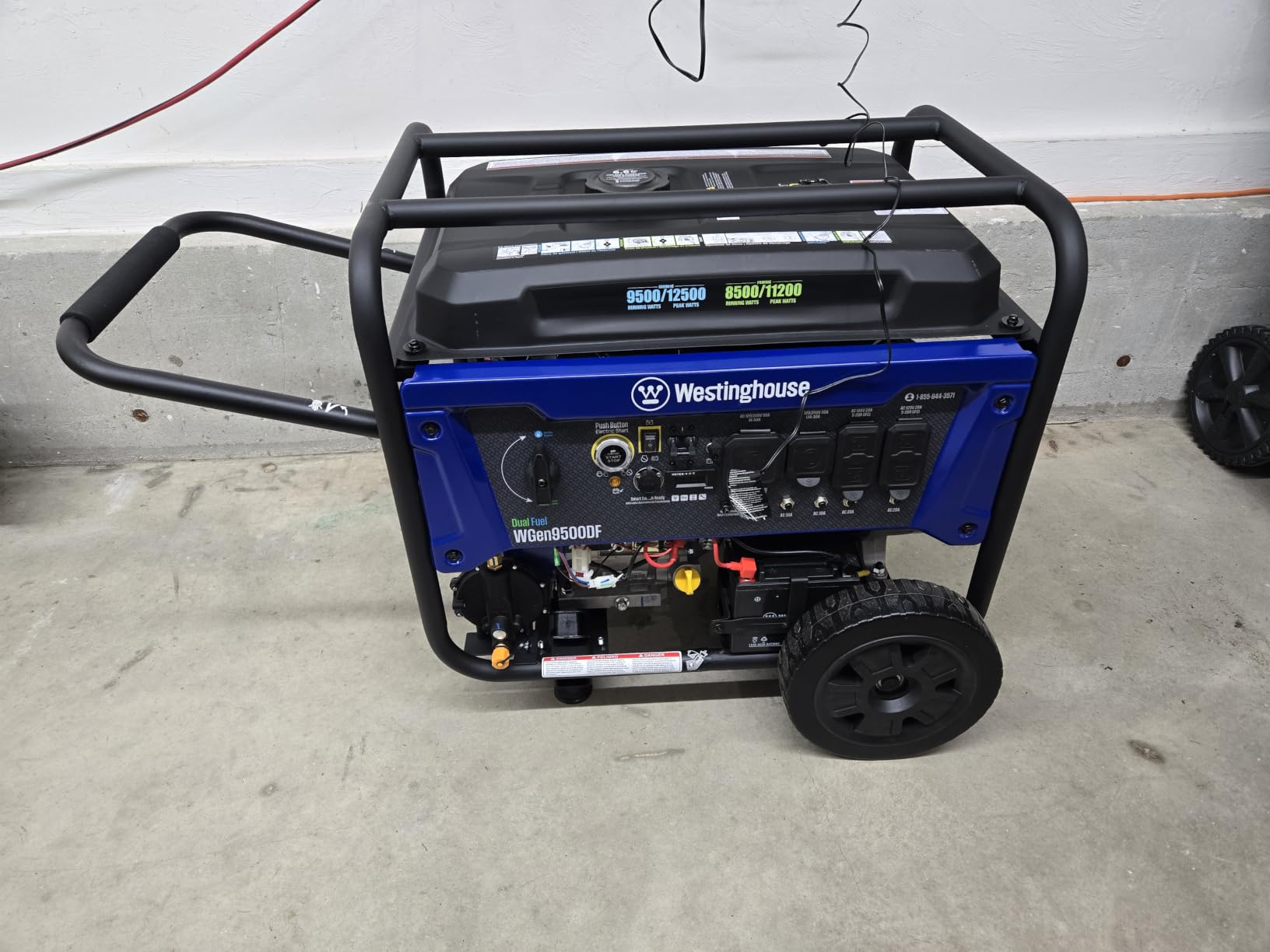 Westinghouse 12500 Watt Dual Fuel Home Backup Portable Generator, Remote Electric Start, Transfer Switch Ready, Gas and Propane Powered customer photo 2