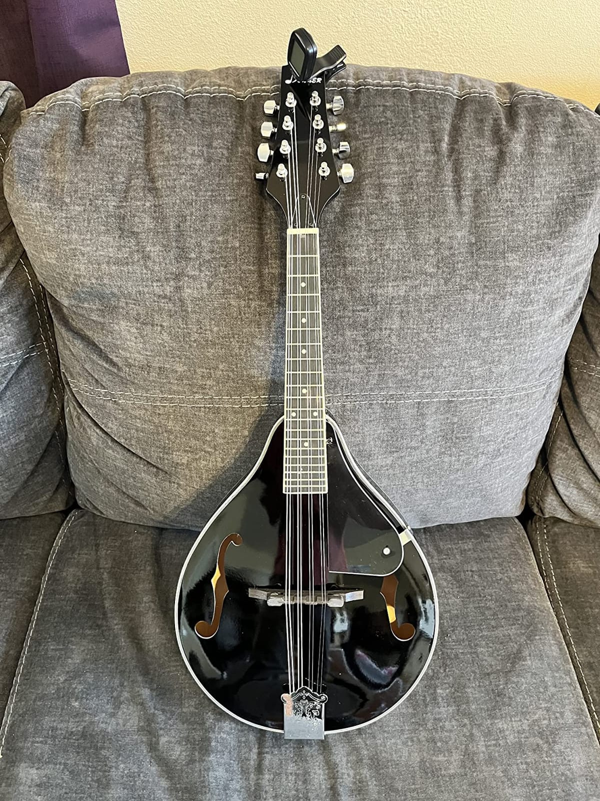 Donner Acoustic Mandolin Instrument Kits - A Style, DML-100B, Black | Mahogany Wood Musical Mandolin Guitar Complete Set 8 String with Tuner, Strings and Gig Bag for Beginners, Teens, Adults customer photo 2