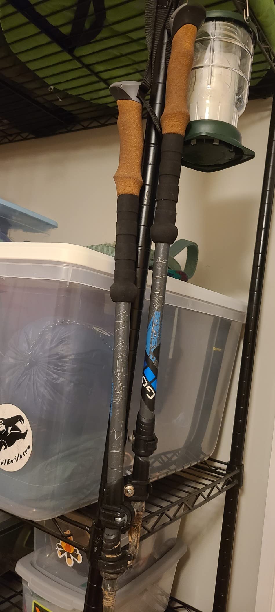 Cascade Mountain Tech Trekking Poles - Carbon Fiber Walking or Hiking Sticks with Quick Adjustable Locks customer photo 2