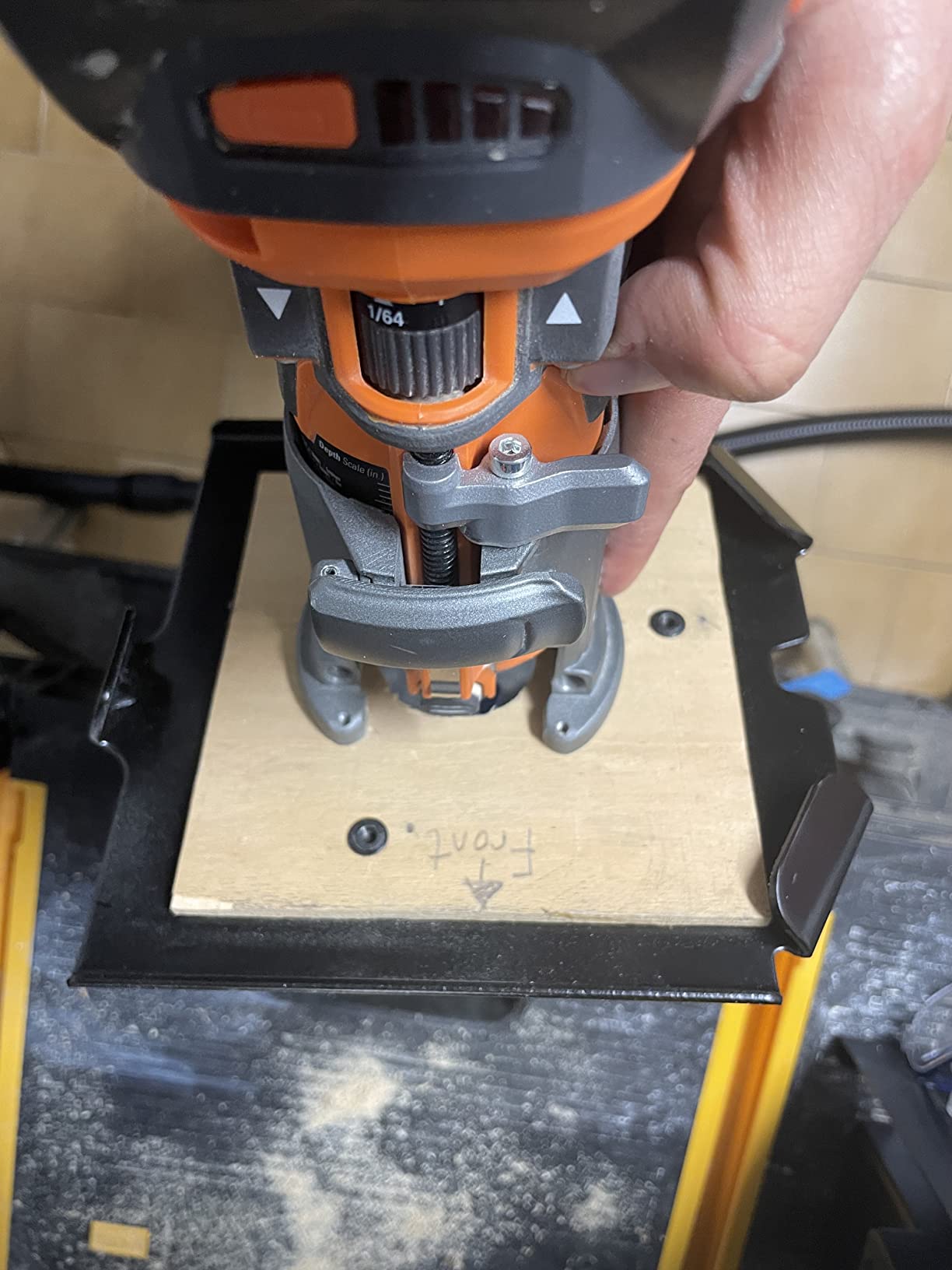 BOSCH RA1141 Portable Benchtop Router Table | Laminated MDF top with Easy Click mounting, tall fence, dual featherboards for routers for woodworking customer photo 2