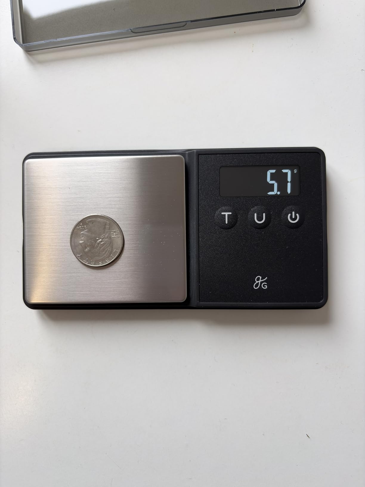 Greater Goods Digital Espresso Scale with 0.1g Precision, 750g Capacity | Precision Gram Scale for Dosing Shots, Real-Time Response, 6 Weighing Units, Instant Tare & Lid Doubles as a Weighing Tray customer photo 2