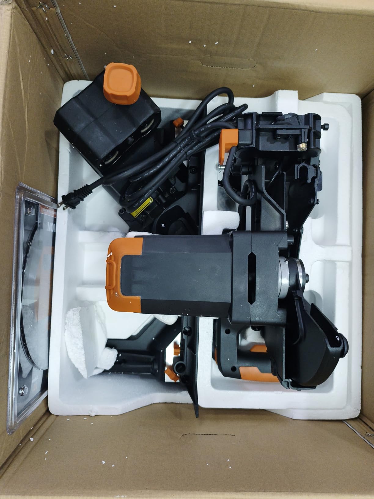 Evolution Power Tools R255SMS+ PLUS 10-Inch Sliding Miter Saw Plus Multi-Material Multi-Purpose Cutting Cuts Metal, Plastic, Wood & More 0˚ - 45˚ Bevel & 50˚ - 50˚ Miter Angles TCT Blade Included customer photo 2