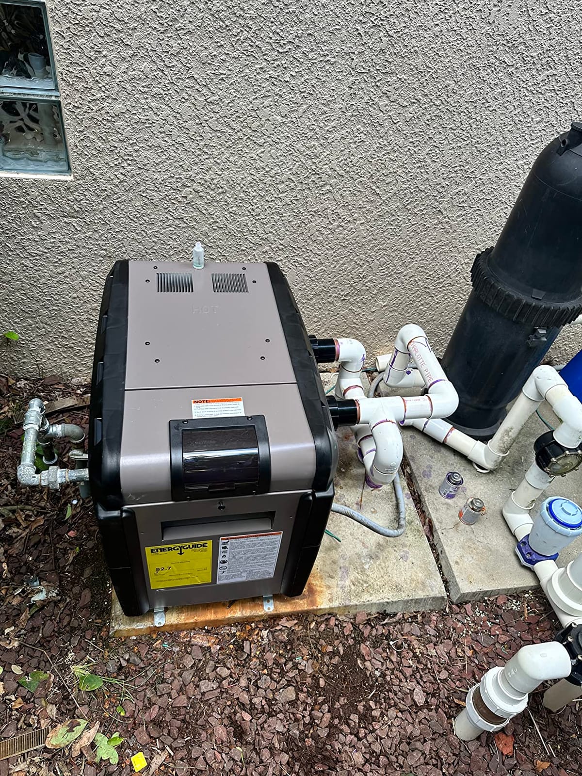 Hayward H-Series Natural Gas Pool Heater for Inground Pools 150,000 BTU | W3H150FDN Universal H Series with Cupro Nickel Heat Exchanger customer photo 1
