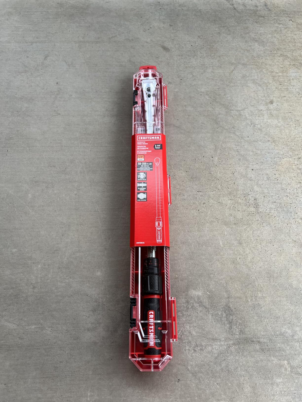 CRAFTSMAN Torque Wrench, 1/2