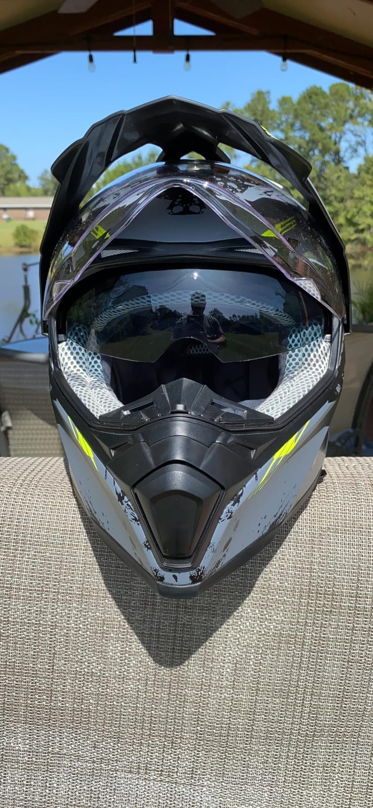 ILM Off Road Motorcycle Dual Sport Helmet Full Face Sun Visor Dirt Bike ATV Motocross Casco DOT Certified Model 606V customer photo 1