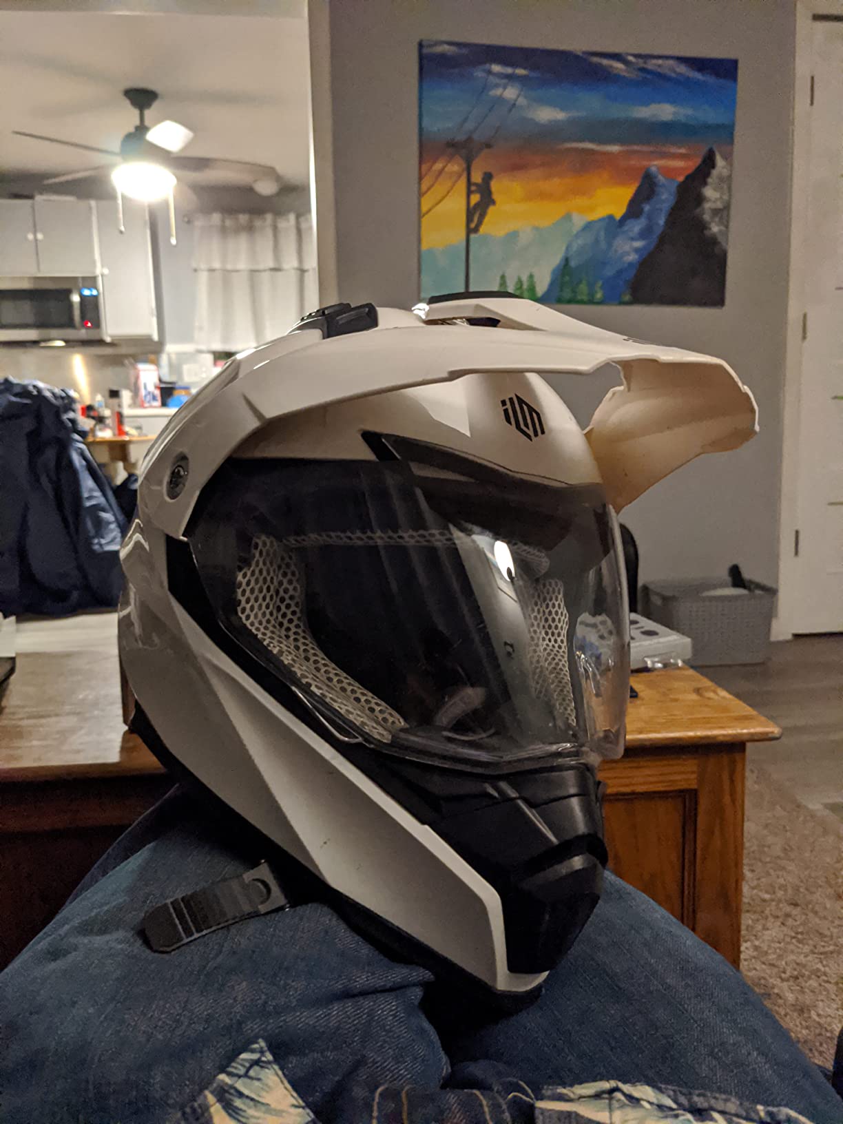 ILM Off Road Motorcycle Dual Sport Helmet Full Face Sun Visor Dirt Bike ATV Motocross Casco DOT Certified Model 606V customer photo 2