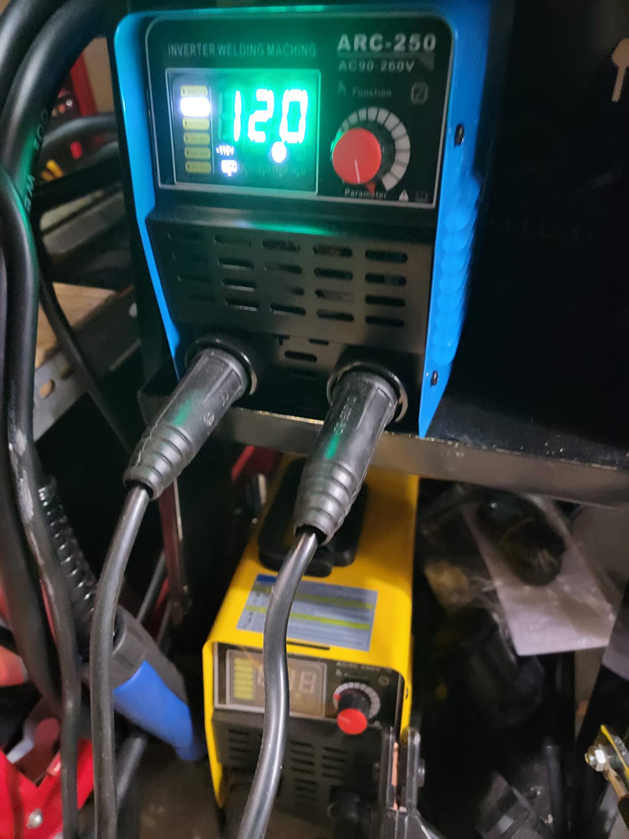 250A Stick Welder, 110V/220V Portable IGBT Inverter ARC Welder with Hot Start Arc Force Anti-Stick, Digital Display Welder customer photo 1