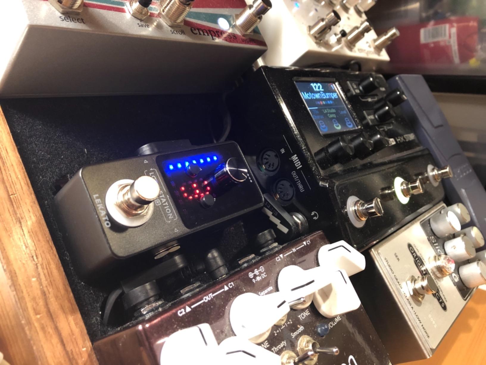 LEKATO Looper Guitar Pedal Guitar Loop Pedal Tuner Pedal 9 Loops 40 Minutes Record Time Unlimited Overdubs for Electric Guitar Bass (Black) customer photo 2