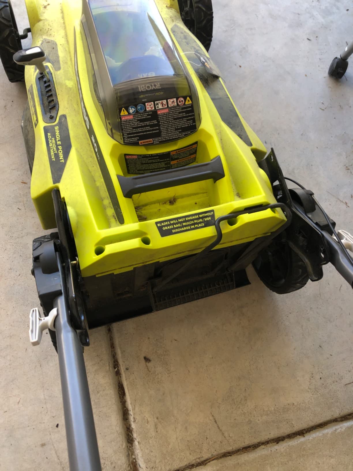 Ryobi Cordless Push Lawn Mower 20 in. 40-Volt with Whisper-Quiet Design customer photo 1