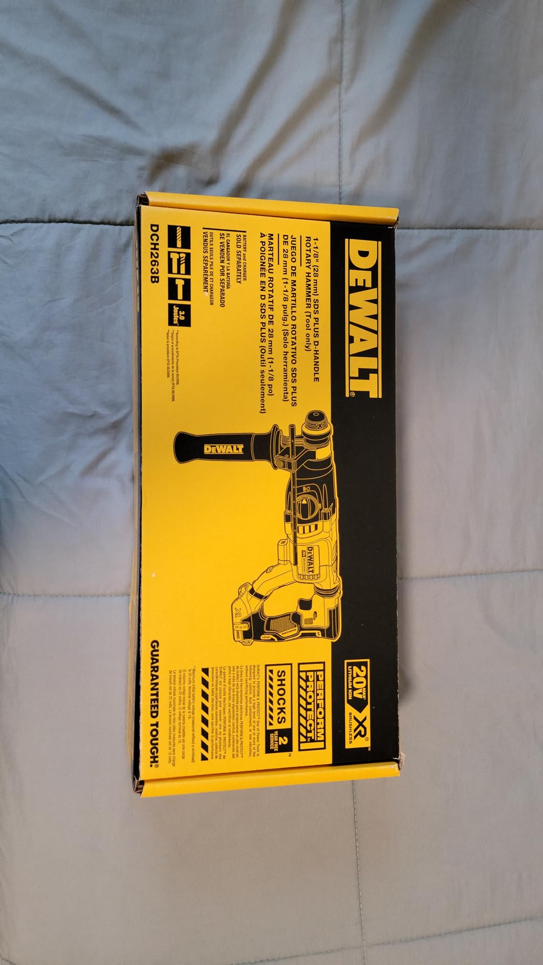 DEWALT 20V MAX Rotary Hammer, SDS Plus, 1-1/8-Inch, Tool Only (DCH263B) customer photo 2