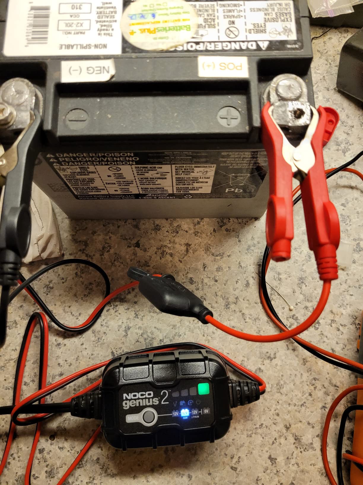 NOCO GENIUS2 2A 6/12V Smart Battery Charger, Trickle Charger & Maintainer customer photo 1