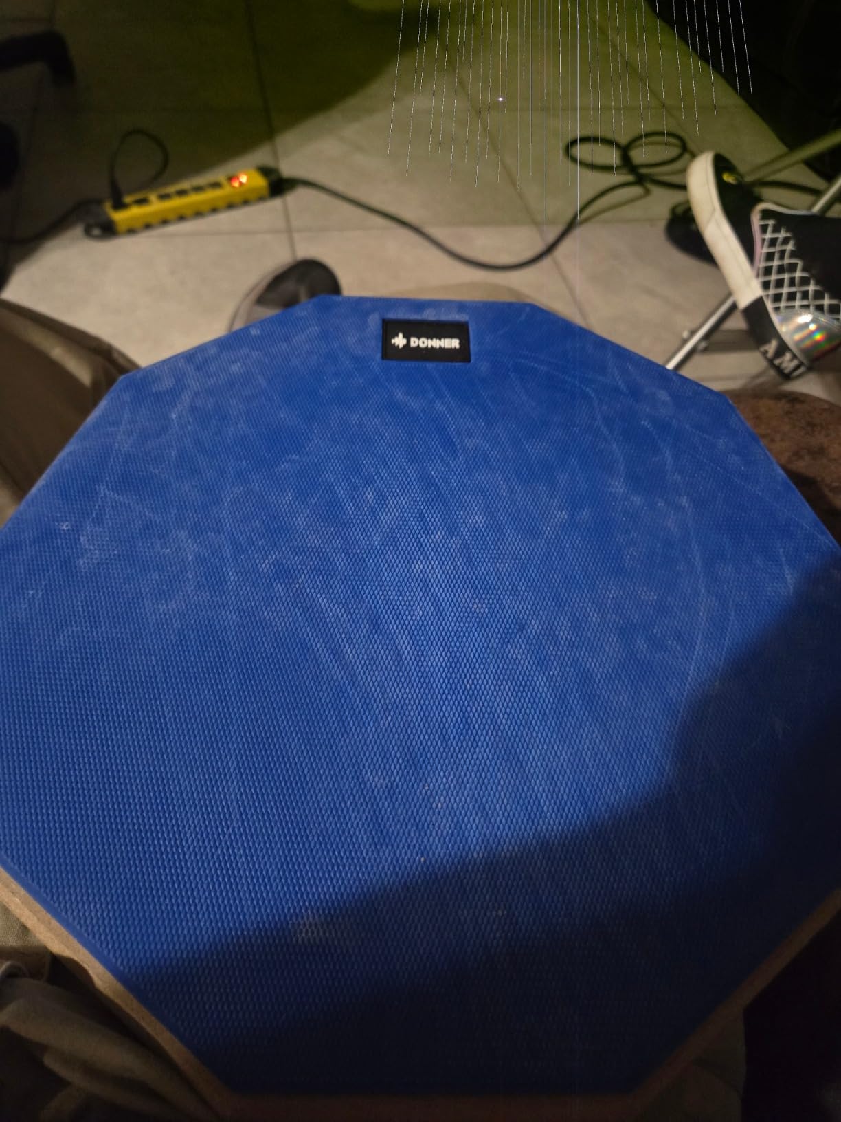 Donner Drum Practice Pad 8 Inches, Silent Practice Drum Pad 2-Sided With Drum Sticks - Blue customer photo 2