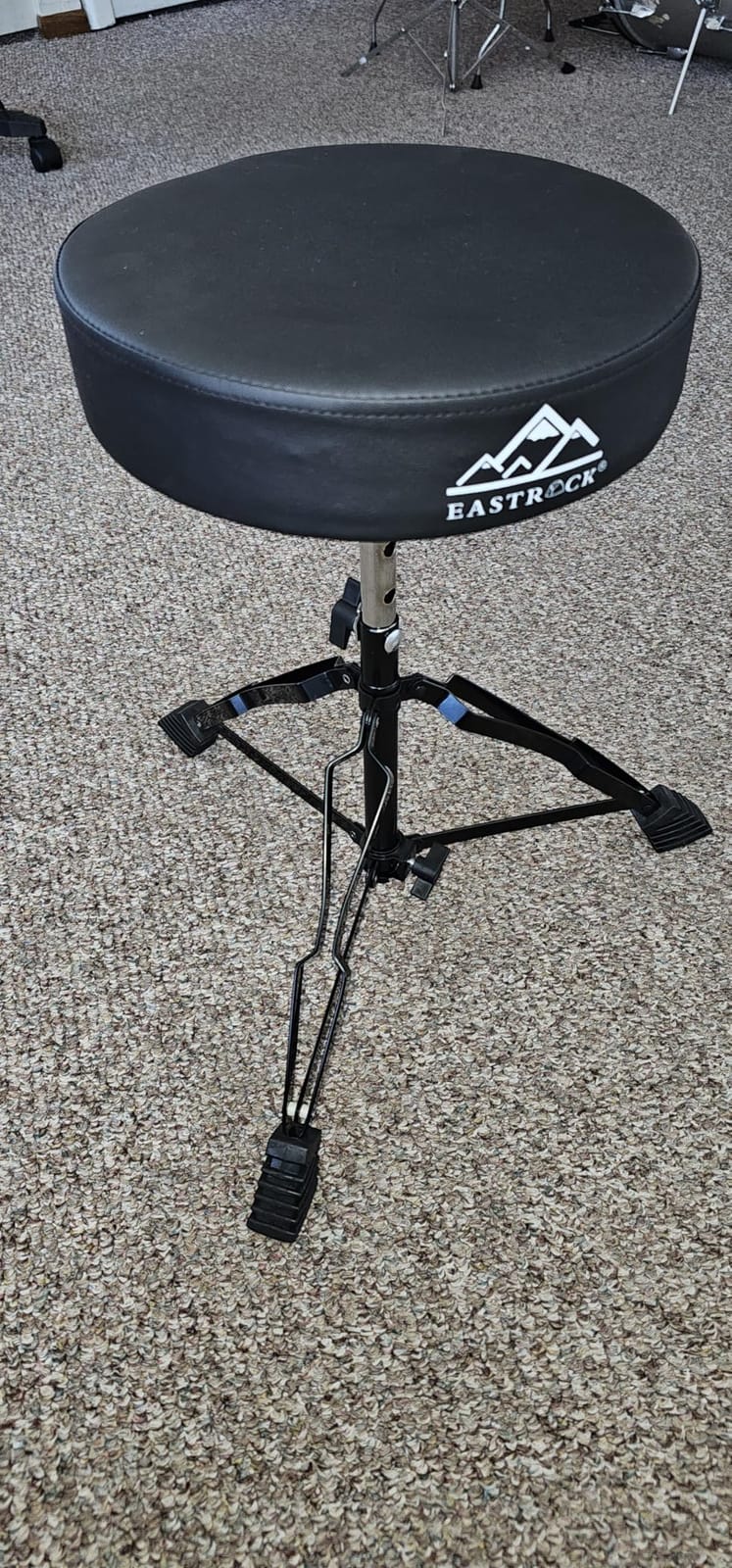 EASTROCK Drum Throne, Padded Drum Seat Drumming Stools with Anti-Slip Feet for Adults and Kids Drummers (Black) customer photo 1