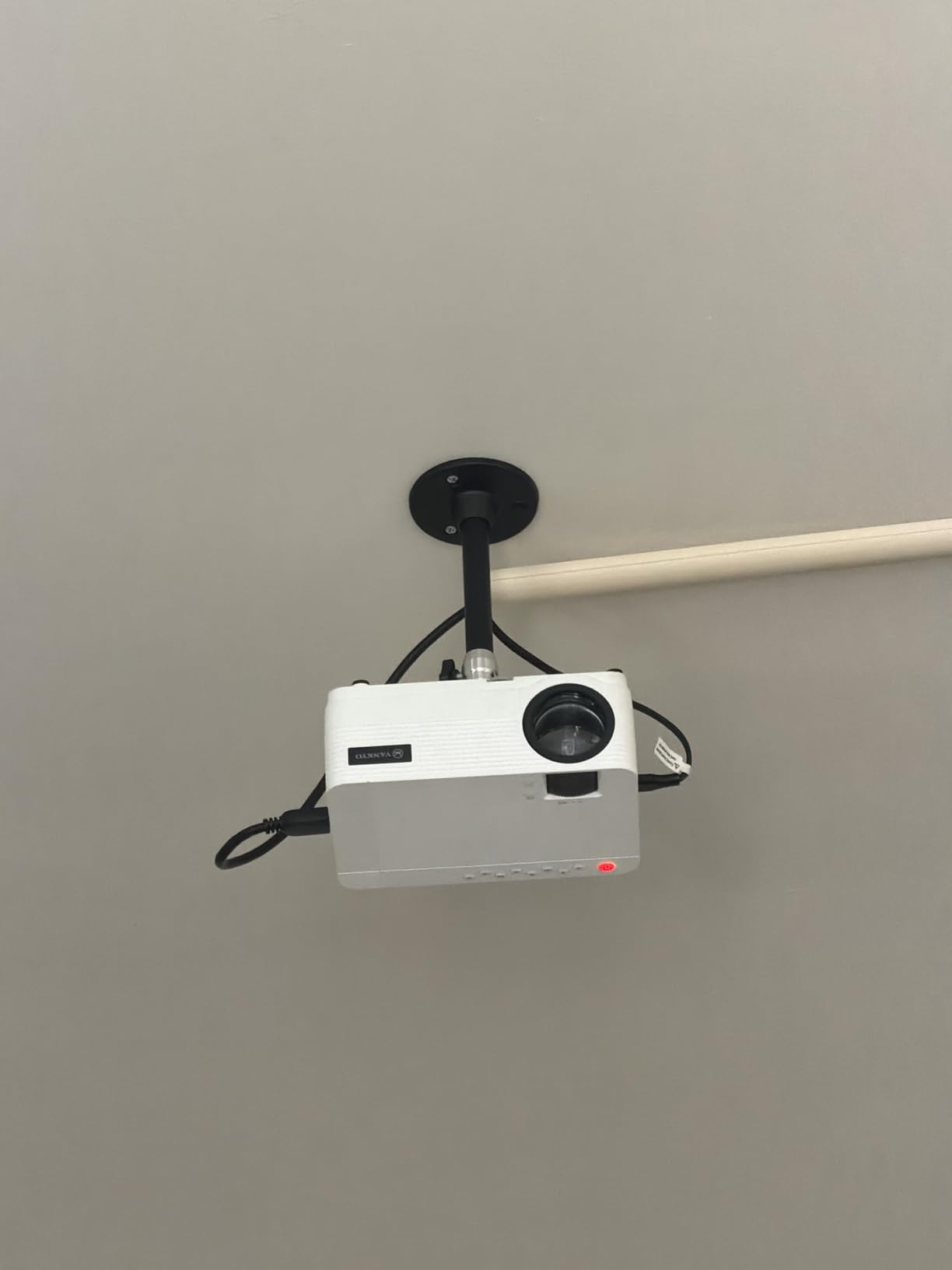 Mini Ceiling Wall Projector Mount Stand 175mm, Black, Compatible with QKK, DR.J, DBPOWER, Anker, VANKYO and Most Other Mini Projectors customer photo 2