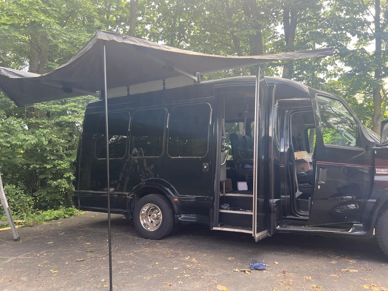 OVS Nomadic 180 Awning - Dark Gray with Black Travel Cover - Universal customer photo 1