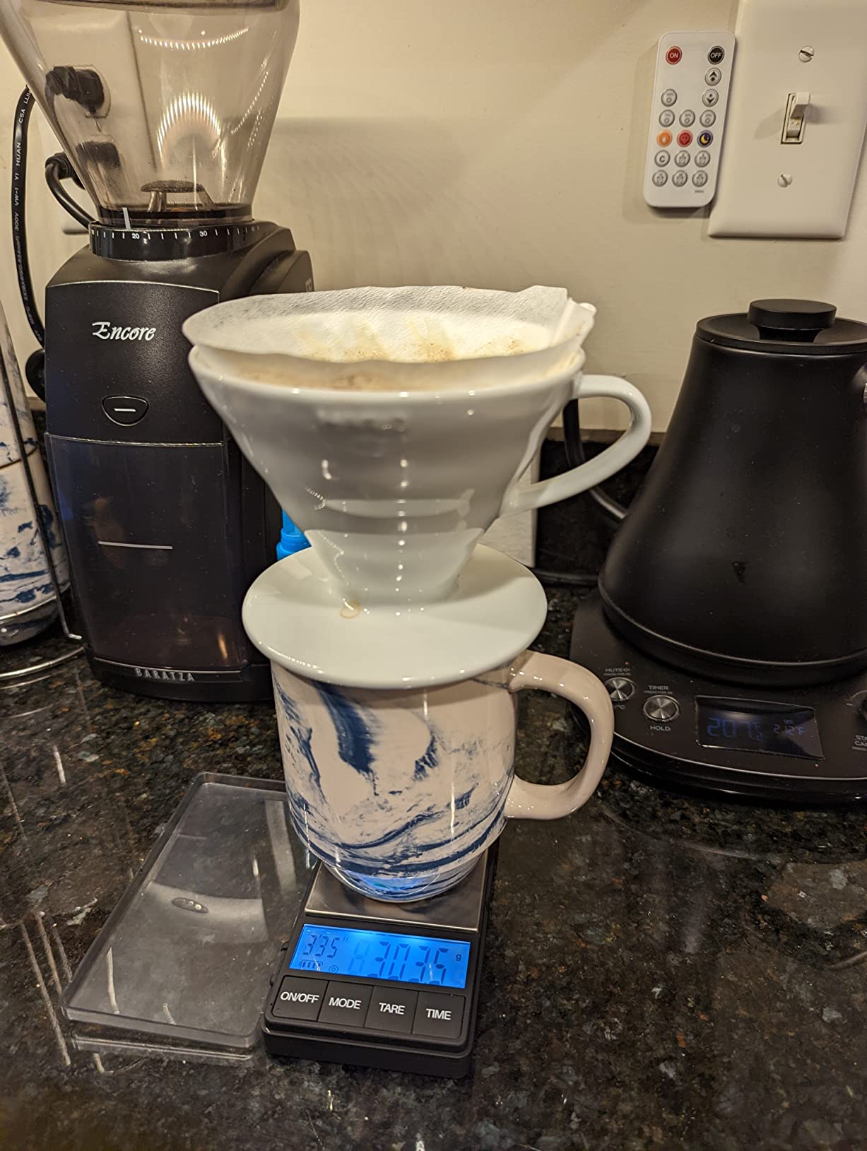 WEIGHTMAN Espresso Scale with Timer 1000g x 0.1g, Small Thin Coffee Scale | Mini Digital Scale Grams and Ounces with Large Backlit LCD Stainless Steel Pocket Food Scale Drip Tray Pulling Scale customer photo 1