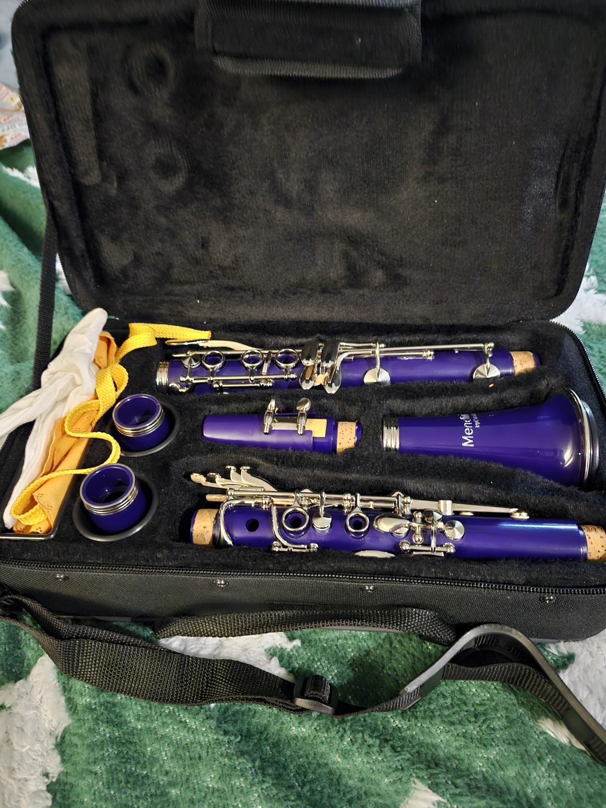 Mendini by Cecilio Ebonite Bb Clarinet Kit with 2 Barrels - Black customer photo 2