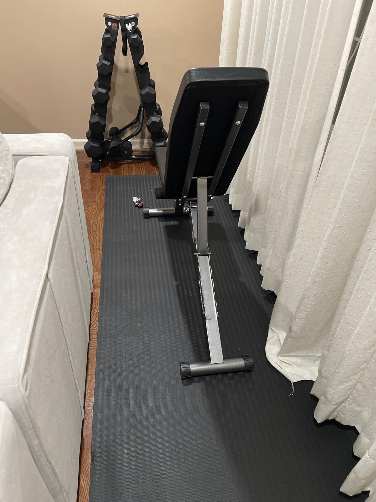Finer Form 5-in-1 Weight Bench for Home Gym, Adjustable and Foldable customer photo 2