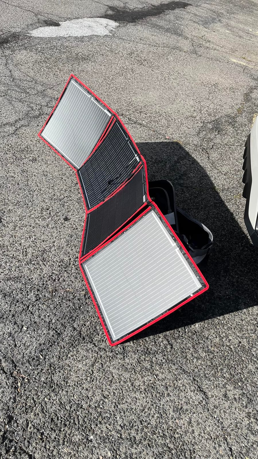 DOKIO 150W Portable Foldable Solar Panel Kit with Charge Controller | Folds to 21 x 20 in and weighs 7.3 lb; USB ports; for 12V batteries, power stations, RVs, camping, and emergencies customer photo 2