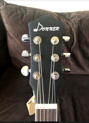 Donner Acoustic Guitar Kit for Beginners Adult Teen - Starter Kit, Full Size 41'' Cutaway Acustica Guitarra Bundle with Free Online Lesson,Gig Bag, Strap, Tuner, Capo, String, Natural, DAD-140C customer photo 1