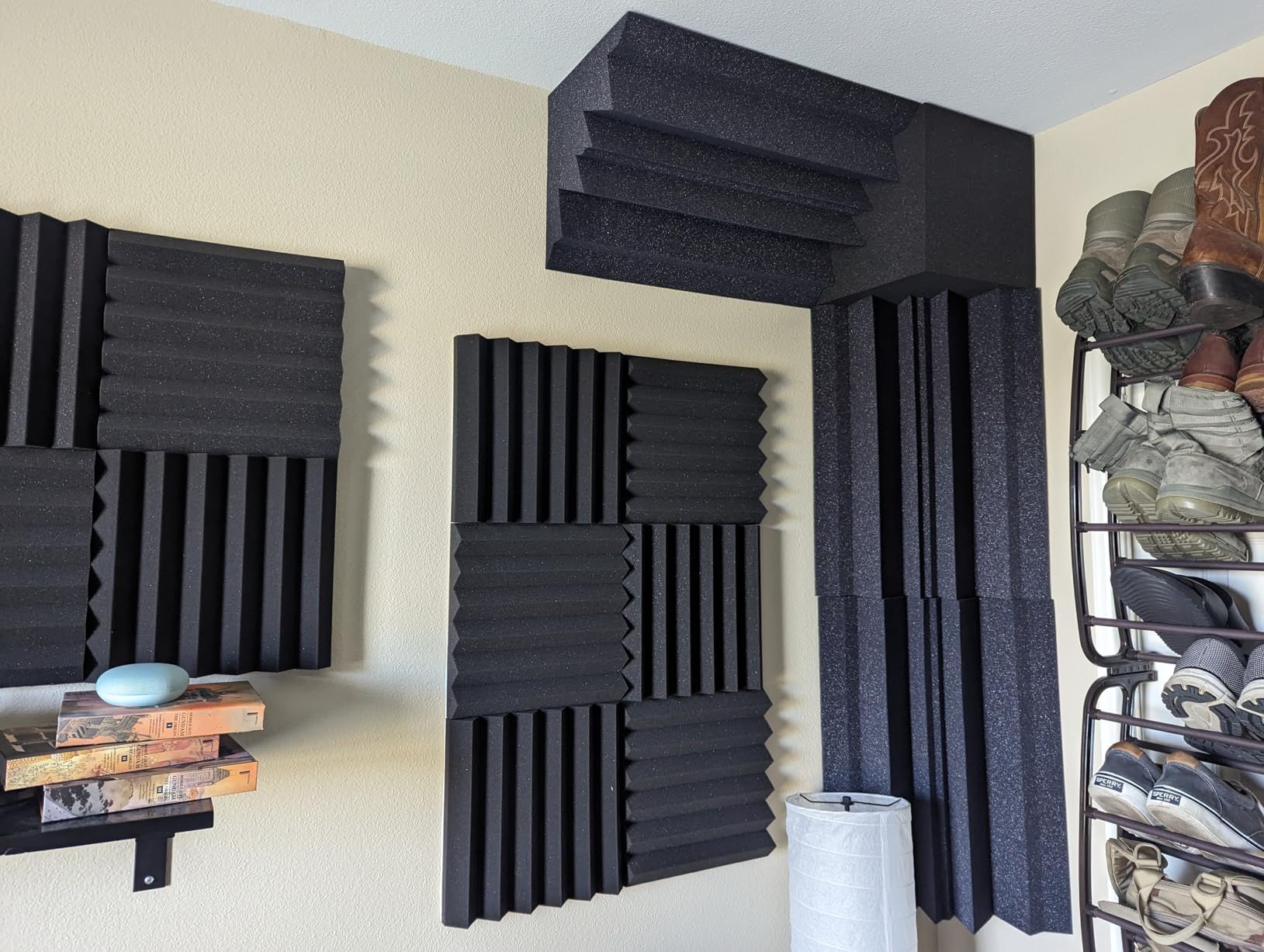 Color Acoustic Foam Bass Traps, Bulk 24