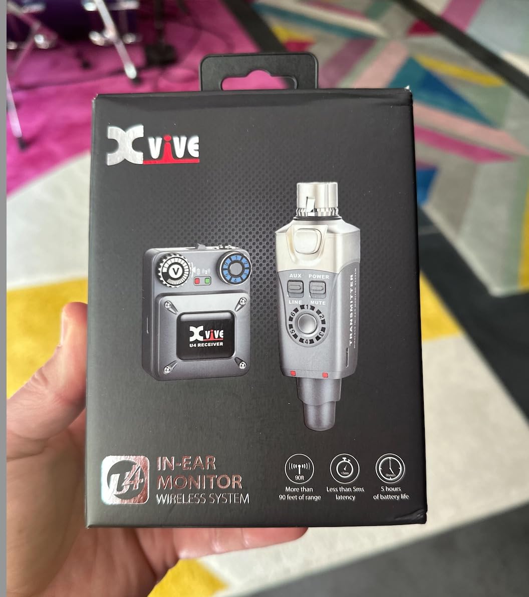 Xvive U4 Wireless in-Ear Monitor System Professional IEM System Transmitter and Beltpack Receiver for Studio, Band Rehearsal, Live Performance customer photo 2
