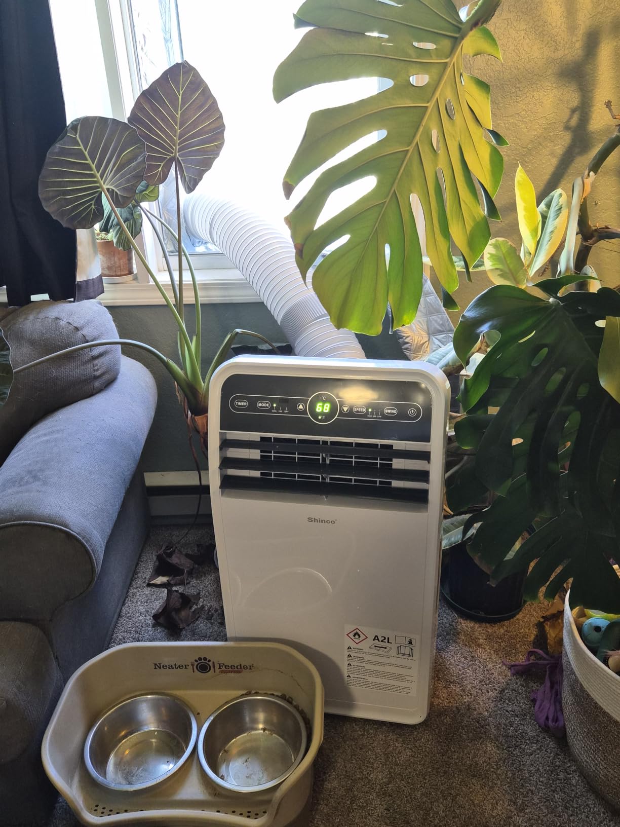 Shinco 12,000 BTU (7,500 BTU SACC) Portable Air Conditioner, Portable AC Unit with Built-in Cool, Dehumidifier&Fan Modes for Room up to 450 sq.ft, with Remote Control, 24 Hour Timer, Installation Kit customer photo 2