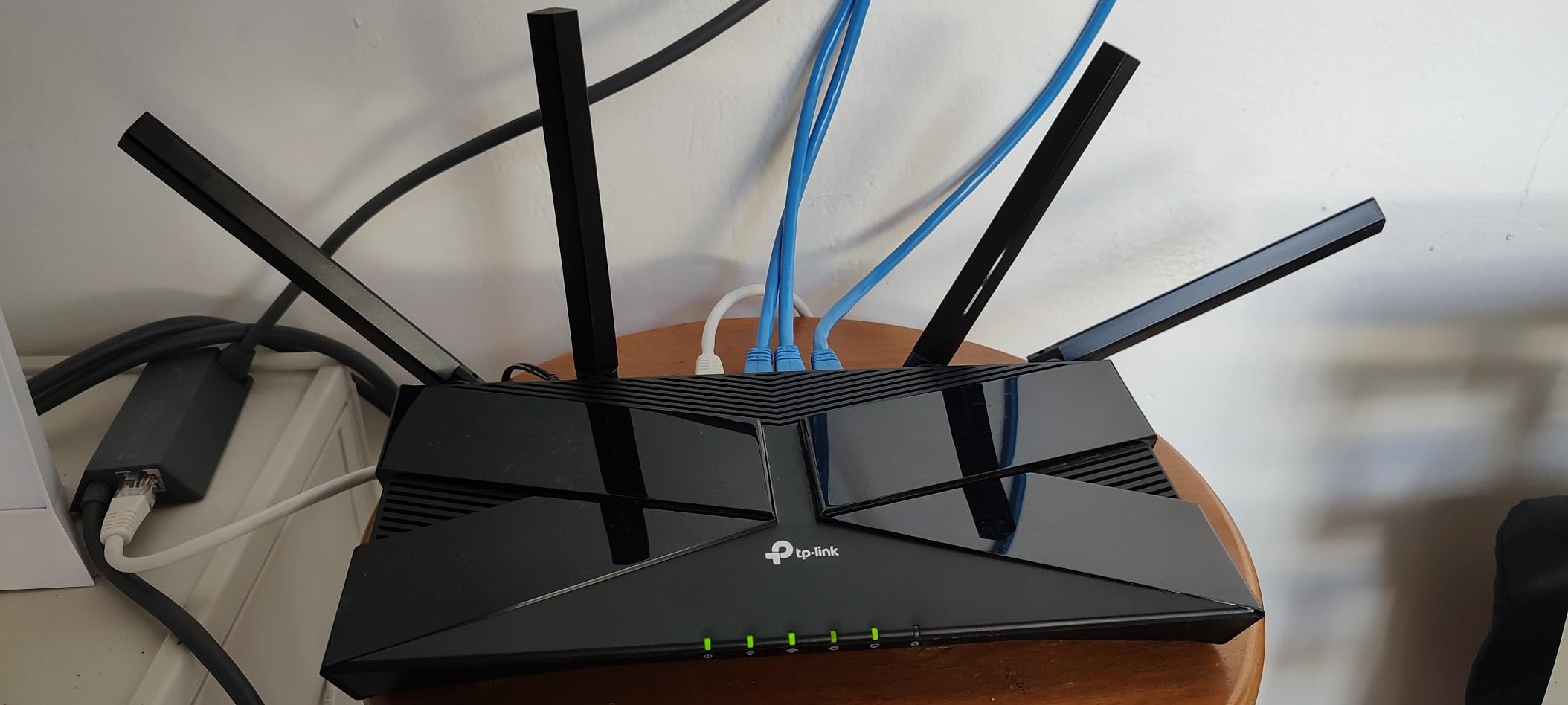 TP-Link Smart WiFi 6 Dual Band Router 4 Gigabit LAN Ports | 802.11AX Router, Beamforming, OFDMA, MU-MIMO, Parental Controls, Dual-Core 900MHz Processor, Works with Alexa (Archer AX10) customer photo 1