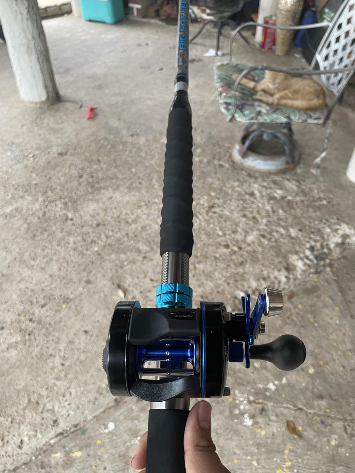 Piscifun Chaos XS Round Baitcasting Reel, Saltwater Conventional Reel | Aluminum body, 5.3:1 ratio, 6+1 bearings, 18-22LB drag, 40/50/60 sizes customer photo 1
