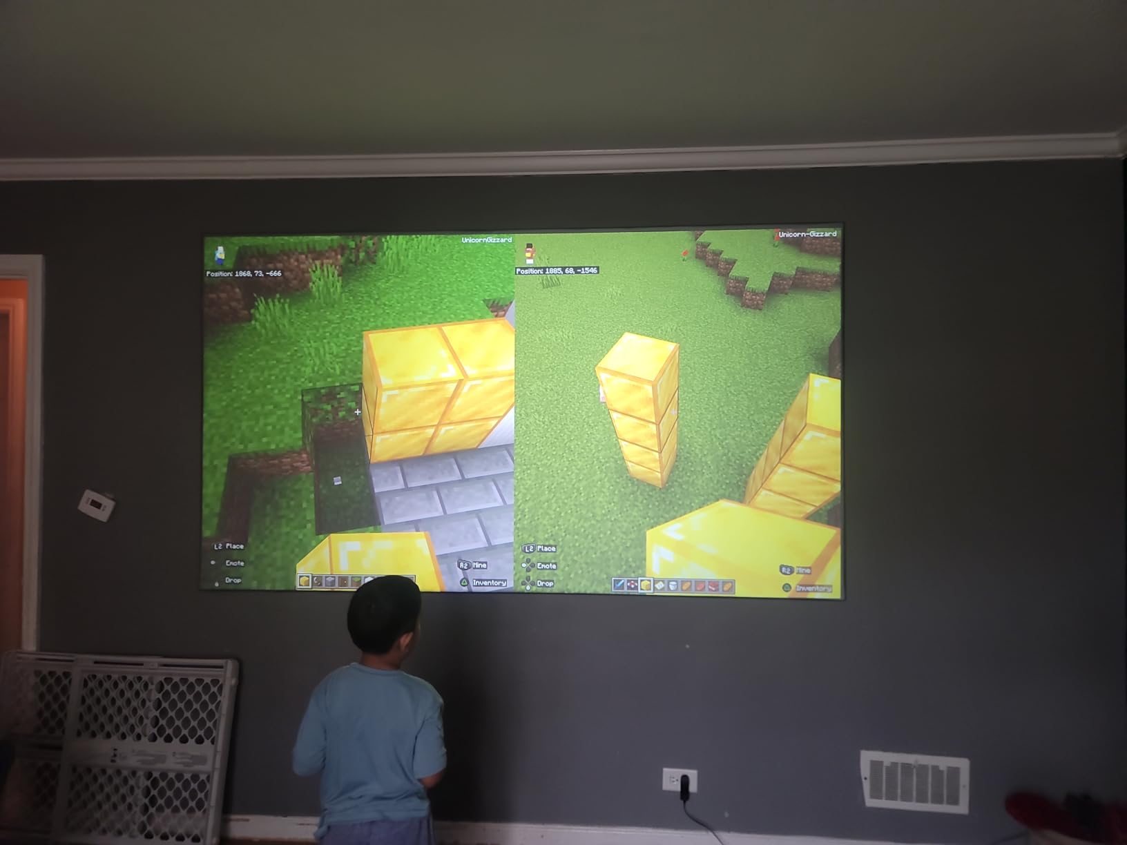 Projector Screen Material Ambient Light Rejecting Fabric 69x118 inch for Max 130 inch 16:9 Projection Screen DIY, Black Backing 4K Ultra HD Front Projection EVA Polymer Material (Grey) customer photo 1