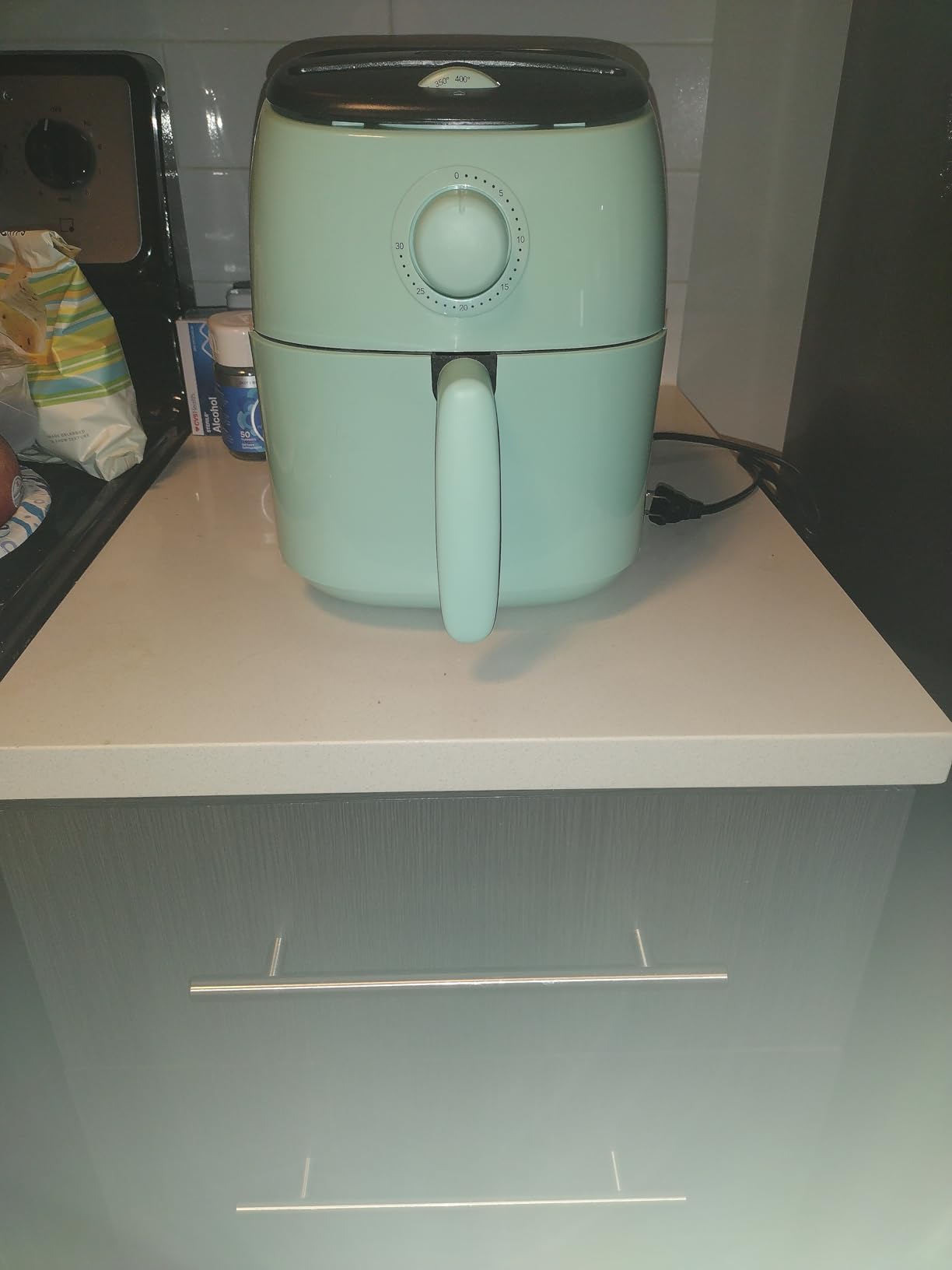 Dash Tasti-Crisp Air Fryer, 2.6 Quart, Aqua - Small Compact Basket Style Air Fryer, Auto Shut Off, Easy Dial Controls, Dishwasher Safe Parts customer photo 2