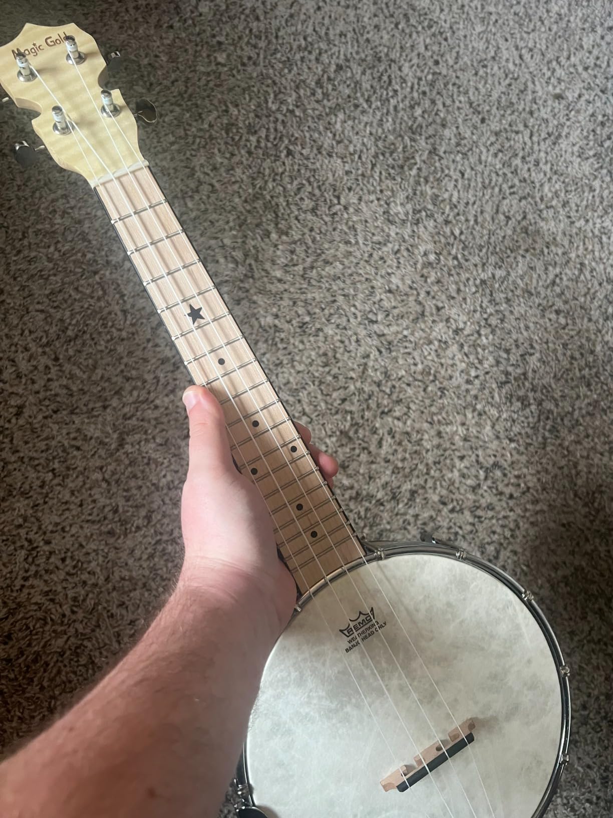 Kmise Banjo 5 String Banjos, Full Size 38 Inch Open or Closed Back with Resonator, Bridge, Strings Pack, Finger Picks, Strap, Case, Tuner Accessories Set Gift Choice for Adults Beginner customer photo 2