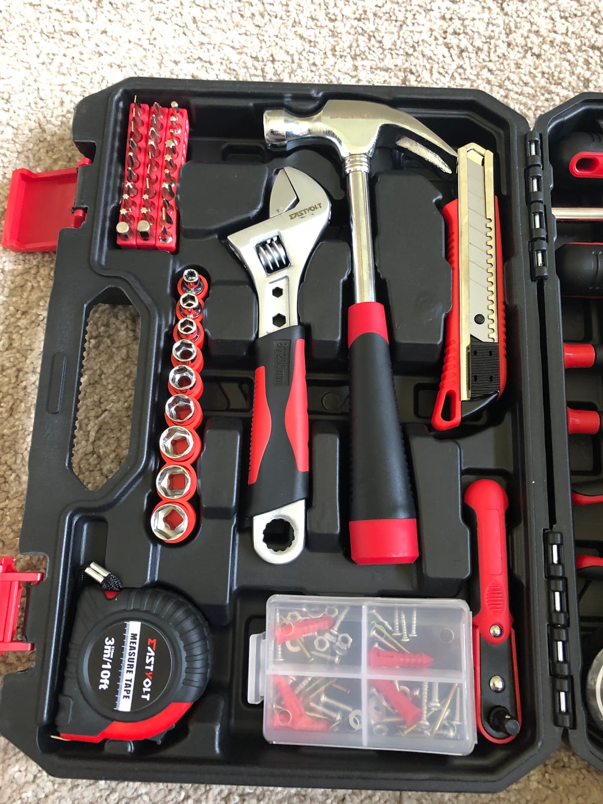 Eastvolt 128-Piece Home Repair Tool Set, Tool Sets for Homeowners, General Household Hand Tool Set with Storage Toolbox customer photo 2