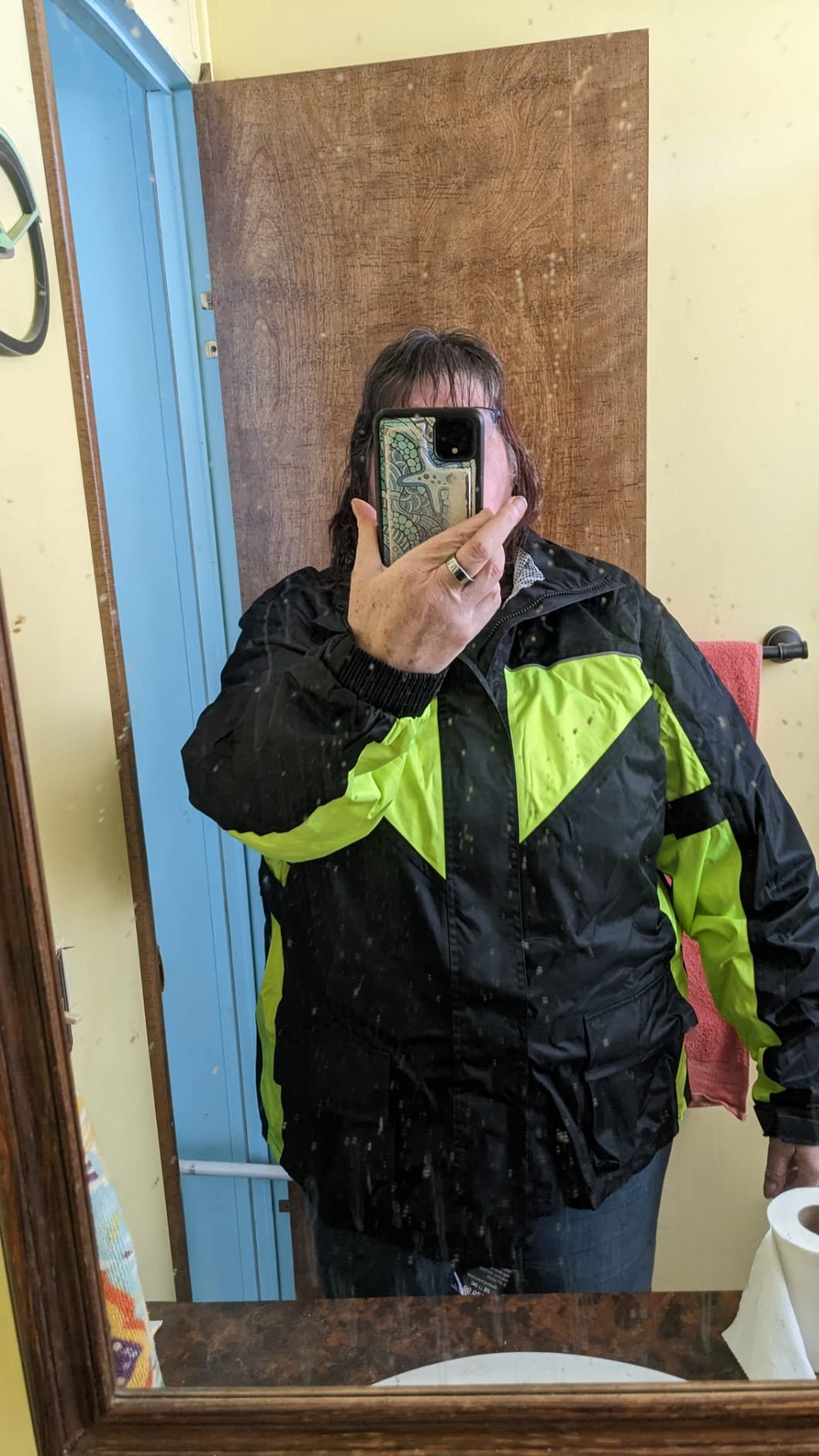 iCreek Motorcycle Rain Suit Waterproof Windproof Reflective Strip Rain Gear customer photo 2
