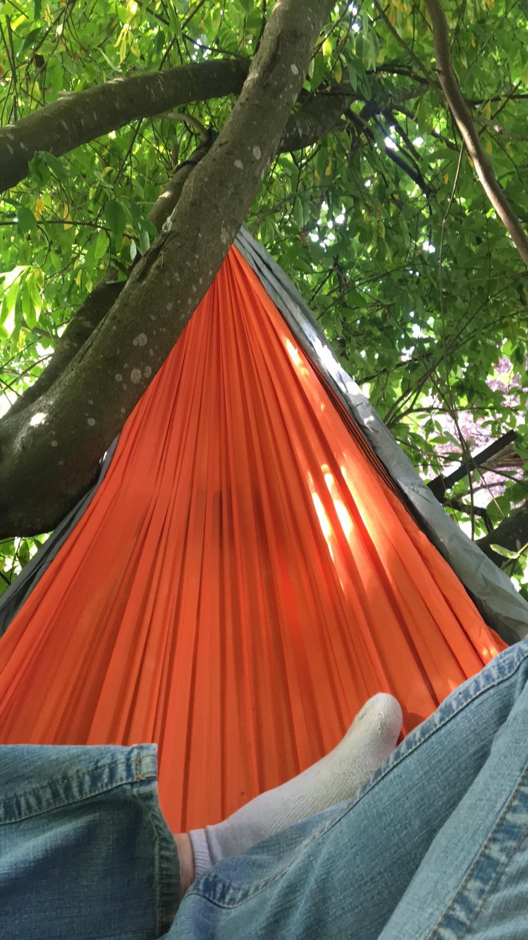 Kootek Camping Hammock 500lbs Capacity Outdoor Camping Essentials, Double | Outside&Indoors, Tree-Friendly Straps, Attached Carry Bag, 210T Parachute Nylon, D-Shaped Carabiners, Lightweight, Hand Wash customer photo 2
