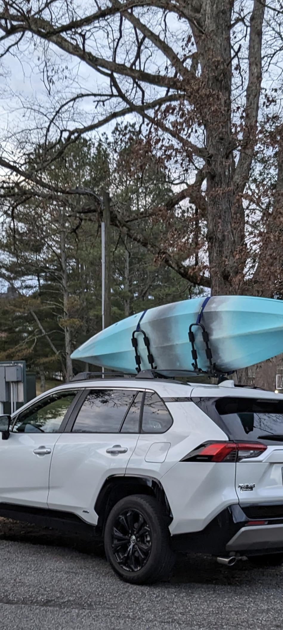 Leader Accessories Folding Kayak Roof Rack 4 PCS/Set, J Bar for 2 Kayaks | 150 lbs Capacity, Rust-Resistant, Car Roof Rack for Canoe, SUP, Surfboard, Fits SUV Car Truck Crossbar with 4 Tie Down Straps customer photo 2